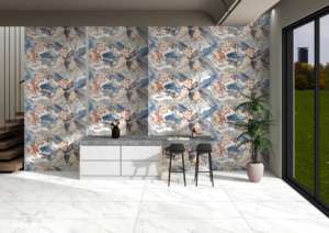 Azulejos de porcelana de primera calidad con superficie adhesiva, tamaño 600x1200, formato grande para pisos y paredes, para interiores de lujo. - Product Image 4