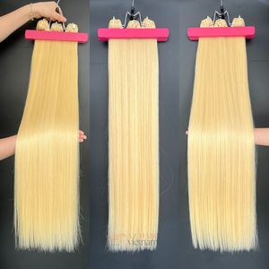 วิกผมคนแท้สีบลอนด์แบบเวียดนามสำหรับทำวิกผมต่อแบบรัสเซียผ้าคู่32นิ้ว - Product Image 1