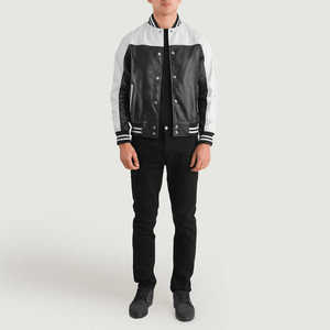 Premium Varsity Jacket Custom Embroidered Letterman Jacket Men Women Wool Leather Sleeves Streetwear Fashion - Product Image 6