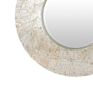 Stunning Round Decorative Wall <b>Mirror</b> Handcrafted Capiz <b>Shell</b> Inlay For Living Room Interior Design Mother Of Pearl <b>Mirror</b> - Product Image 3