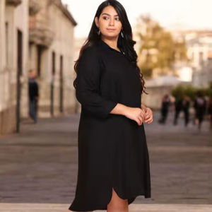 เดรสทรงเอวธรรมชาติปี 2026 สำหรับผู้หญิง ดีไซน์ทันสมัย ผ้าลินิน แขนยาว เดรสยาวปานกลาง ดีไซน์สวยเหมาะกับฤดูร้อน เดรสลำลองสำหรับผู้หญิง ราคาดีที่สุดเสมอ - Product Image 3