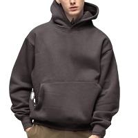 Sweat à capuche pour homme en molleton 100% coton avec logo personnalisé en gros Sweat à capuche surdimensionné Streetwear hiver Motifs imprimés Teints unis - Product Image 3