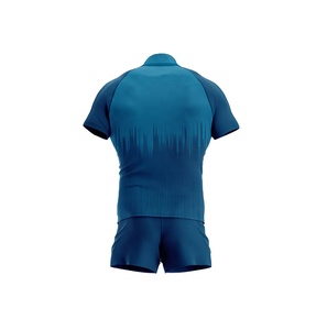 Uniforme de Rugby Personalizado al por Mayor, Diseño OEM Gratuito, Manga Corta, Estampado a Rayas, Simple y Profesional - Product Image 4