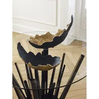 Bol décoratif élégant en céramique, accent de table à manger, décoration moderne pour la maison, centre de table pour fête, porcelaine écologique