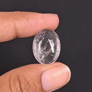 Kyanite naturelle, pierre précieuse en vrac, 22,9 carats, ovale, 20x15 mm, cabochon à dos plat pour la fabrication de bijoux |   1 pièce - Product Image 5