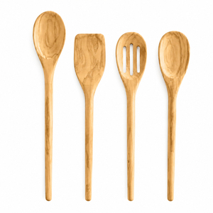 Cucharas de Madera para Cocinar, Juego de Utensilios de Cocina de Madera Natural, Utensilios de Cocina Ecológicos Antiadherentes, Espátula y Cucharón de Madera Seguros - Product Image 2