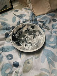 Bol en résine fait main personnalisé avec un élégant motif marbré en résine époxy émeraude - Product Image 4