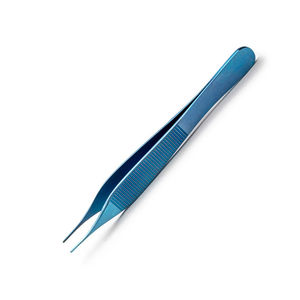 Pinzas Adson Dentadas de Alta Calidad para Uso en Tejidos Quirúrgicos, Recubrimiento de Titanio Azul, Acero Inoxidable de Alta Calidad - Product Image 2