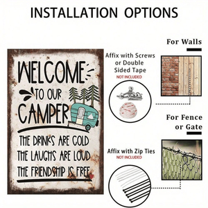 CIFbuy Targa in Alluminio Vintage Rustica 8x12 Pollici TikTok per Servizio Ritiro Temu, Accessorio per Interni Camper - Product Image 3