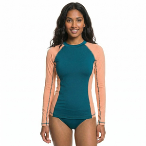 Spandex Rash Guard <b>Top</b> Breathable Eco-Friendly Quick Dry <b>Compression</b> Long Sleeves <b>Women</b> MMA 2026 Customized Gym Anti-Bacterial - Product Image 1