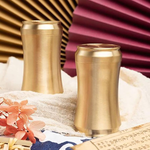 Porta Palillos de Latón con Acabado Dorado, Adornos Decorativos para Hoteles y Restaurantes, Porta Incienso de Latón - Product Image 2