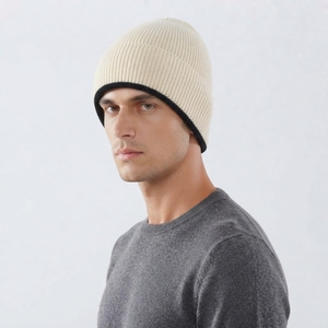 Gorro de Invierno Casual de Punto Acanalado, Cálido, Suave y Elástico, Gorro de Punto Cómodo, Proveedor de Gorros Personalizados - Product Image 1