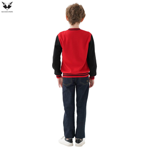 Veste de baseball esthétique pour enfants, avec manches en laine, blouson bomber haut de gamme, uniforme scolaire, vêtement d'extérieur - Product Image 3