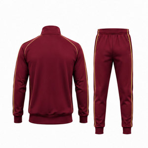 Ensemble de survêtement de sport de luxe pour homme |   Veste de sport respirante et tendance à séchage rapide, pantalon de jogging |   Hiver 100% Polyester - Product Image 2