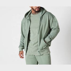 Conjunto de Sudadera con Capucha y Pantalones Deportivos Unisex con Logotipo Personalizado, Estilo Moderno, Tallas Grandes, para Gimnasio, Primavera, 100% Algodón - Product Image 1