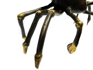 Figura Decorativa de Cangrejo de Latón de Lujo, Color Negro y Dorado, Decoración Costera, Escultura de Animal Náutico para Hogar, Oficina, Estante o Mesa - Product Image 4