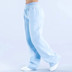 Pantalon cargo décontracté d'hiver pour femme, taille mi-haute, élastique, coupe large, poches latérales, respirant, en molleton 100% coton, séchage rapide - Product Image 2