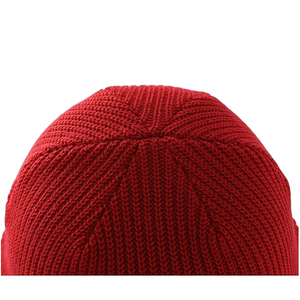 Custom Logo White Plain Beanie Hat Rib Knit Winter <b>Cap</b> Women <b>Men</b> Soft Stretch Warm Skull <b>Cap</b> OEM Supplier - Product Image 5