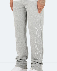 Custom Made Men's Stacked Pant Cotton Sweatpants <b>Elastic</b> <b>Waist</b> Side Stripe Casual Lightweight Breathable <b>Trousers</b> Summer Woven - Product Image 6