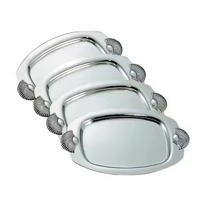 Plateau de service de qualité supérieure avec poignées en forme de coquille, plateau à chocolat, plateau de service et taille personnalisée, prix abordable - Product Image 1