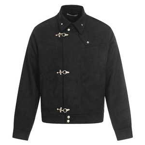 Veste brodée de style haut de gamme - Manteau décontracté à col montant pour homme et femme, style aviateur, tendance - Product Image 4