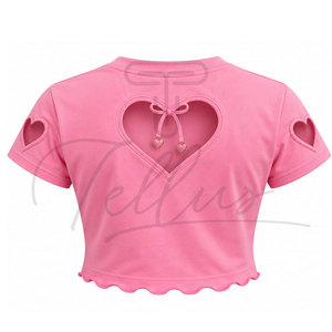 Camisetas de Moda para Mujer de Alta Calidad, Camisetas de Manga Corta para Verano, Camisetas Cortas con Hombros Caídos para Mujer en Oferta - Product Image 2
