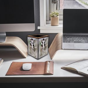 Elegante Portalápices de Madera Personalizado con Estampado de Esmalte, Organizador de Escritorio Premium para Profesionales por Tradebyd - Product Image 1