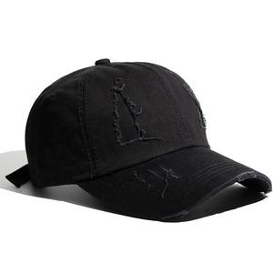 Gorra de Béisbol Unisex Ajustable de 6 Paneles, 100% Algodón, Estilo Retro Desgastado, con Logotipo Personalizado, Borde Deshilachado y Bordado 3D por TANAZAINRA - Product Image 2