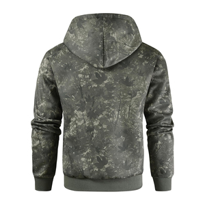 Sweat-shirt à capuche camouflage pour homme, manches longues, coupe classique, respirant, tricoté, avec poche, vêtements décontractés pour l'extérieur - Product Image 2