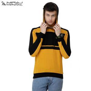 Sweat-shirts à capuche pour hommes, style pull, avec logo personnalisé, broderie et patch, manches amovibles, pour l'hiver, vente en gros - Product Image 4