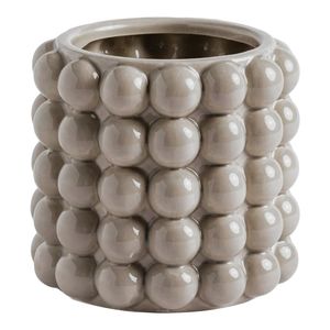 Jarrón de flores de hierro con diseño de burbujas únicas, estilo nórdico, jarrón de metal negro para flores secas, jarrón decorativo alto, decoración de bodas - Product Image 4