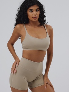 Shorts Deportivos para Mujer, Cintura Alta Elástica, Transpirables, Cómodos, Estampado de Leopardo, Sin Costuras, con Sujetador Deportivo Integrado - Product Image 4