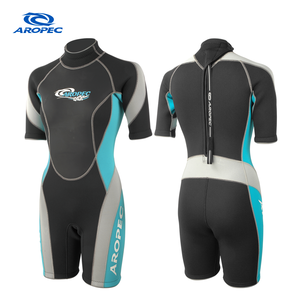 Traje de Neopreno Corto Aropec Personalizado de 3mm para Mujer, Traje de Buceo OEM/ODM con Malla Fina, Cierre Trasero Impermeable y Cuello Ajustable - Product Image 1