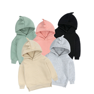 เสื้อฮู้ดเด็ก ผ้าฝ้ายฟลีซ เสื้อกันหนาวเด็กชายเด็กหญิง สไตล์ลำลอง เรียบง่าย รับสกรีนโลโก้ เสื้อฮู้ดเด็ก - Product Image 4