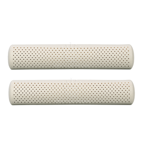 QUEEN LATEX Matelas rectangulaire en polyester/coton, garni de latex, 200TC, toutes saisons, couleur blanc riz, antistatique, antibactérien, soutien corporel - Product Image 1