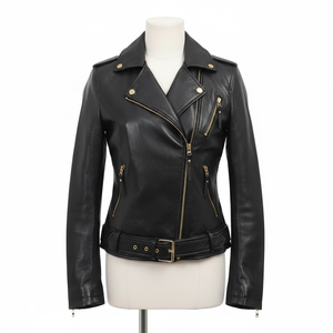 Chaqueta de Cuero Personalizada de Moda, Unisex, de Invierno, de Alta Calidad, Transpirable, de Secado Rápido, Ecológica, con Logotipo Frontal, Elegante, Nueva Llegada - Product Image 1
