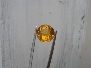 พลอยซิทรินสีทองทรงกลมขนาด 12 มม. แบบเหลี่ยมเพชรพลอยธรรมชาติ สำหรับงานฝีมือ เครื่องประดับ และของขวัญ - Product Image 3