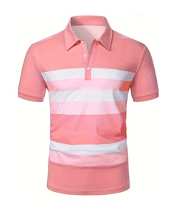 เสื้อโปโลผู้ชายโพลีเอสเตอร์ 100% ขายส่ง ปรับแต่งได้ เสื้อยืดโปโลสำหรับเล่นกอล์ฟ ออกแบบเองได้ เสื้อยืดสไตล์ลำลองแบบเรียบ - Product Image 1