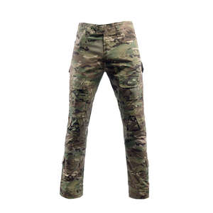 Conjunto de Camisa Táctica de Camuflaje y Pantalones Cargo para Entrenamiento, Transpirable, con Cierre de Cremallera de un Cuarto, Bolsillos Utilitarios, Ropa Resistente - Product Image 3