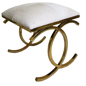 Tabouret moderne en acier inoxydable rembourré en cuir doré et or rose Sièges confortables pour bureau à domicile et restaurants disponibles en multiples - Product Image 1