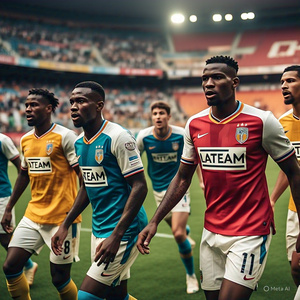 Ensemble de maillots de football personnalisés, kit de football par sublimation, uniforme sportif pour hommes, polyester, séchage rapide, respirant, maillot et short pour équipe - Product Image 4