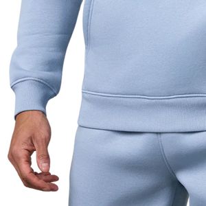 Sweat à capuche décontracté en polaire bleu ciel pour homme, à manches longues, style athlétique, idéal pour la gym - Product Image 5
