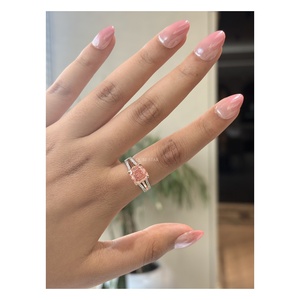 Luxurious Asscher Cut Lab Grown Diamond Engagement <b>Ring</b> 3.45 Ct <b>Split</b> Shank Hidden Halo Prong Set Bridal Jewelry for Women Solid - Product Image 1