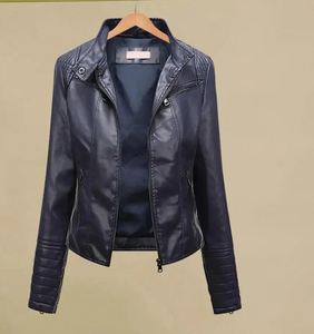 Chaqueta de Piel de Oveja para Mujer, Último Modelo, Transpirable, Antiarrugas, Impermeable, Ecológica, de Primera Calidad, Ligera, con Rayas Invernales - Product Image 3