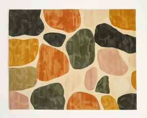 Alfombra de Lana Moderna Hecha a Mano con Diseño Floral, Alfombra de Lujo para Piso, Alfombra Suave de Felpa, Tamaño Personalizado para Uso Doméstico - Product Image 1