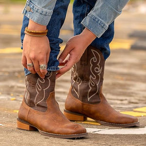 Botas Vaqueras Hechas a Mano para Hombre, Cuero Vacuno de Primera Calidad, Diseño Personalizado OEM Disponible - Product Image 5