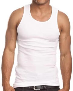 Camiseta sin mangas de algodón transpirable estilo vintage para hombre, tejida, sin mangas, al por mayor, lista para enviar, con logo personalizado - Product Image 6