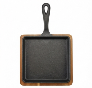 Plat chauffant en fonte de qualité supérieure, couleur noire, design élégant, parfait pour servir à la table, idéal pour les restaurants par ACMI India - Product Image 1