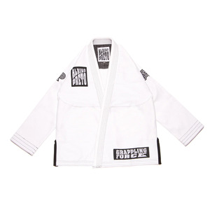 Trajes de Jiu Jitsu Premium Albino y Preto Batch 61 Grappling Force (Blanco), Uniforme de Entrenamiento de Algodón Resistente - Product Image 1