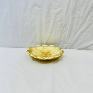 Bols de service décoratifs de haute qualité, écologiques, luxueux, personnalisés, en aluminium plaqué or, faits à la main, en gros, pour les fêtes et les hôtels - Product Image 2